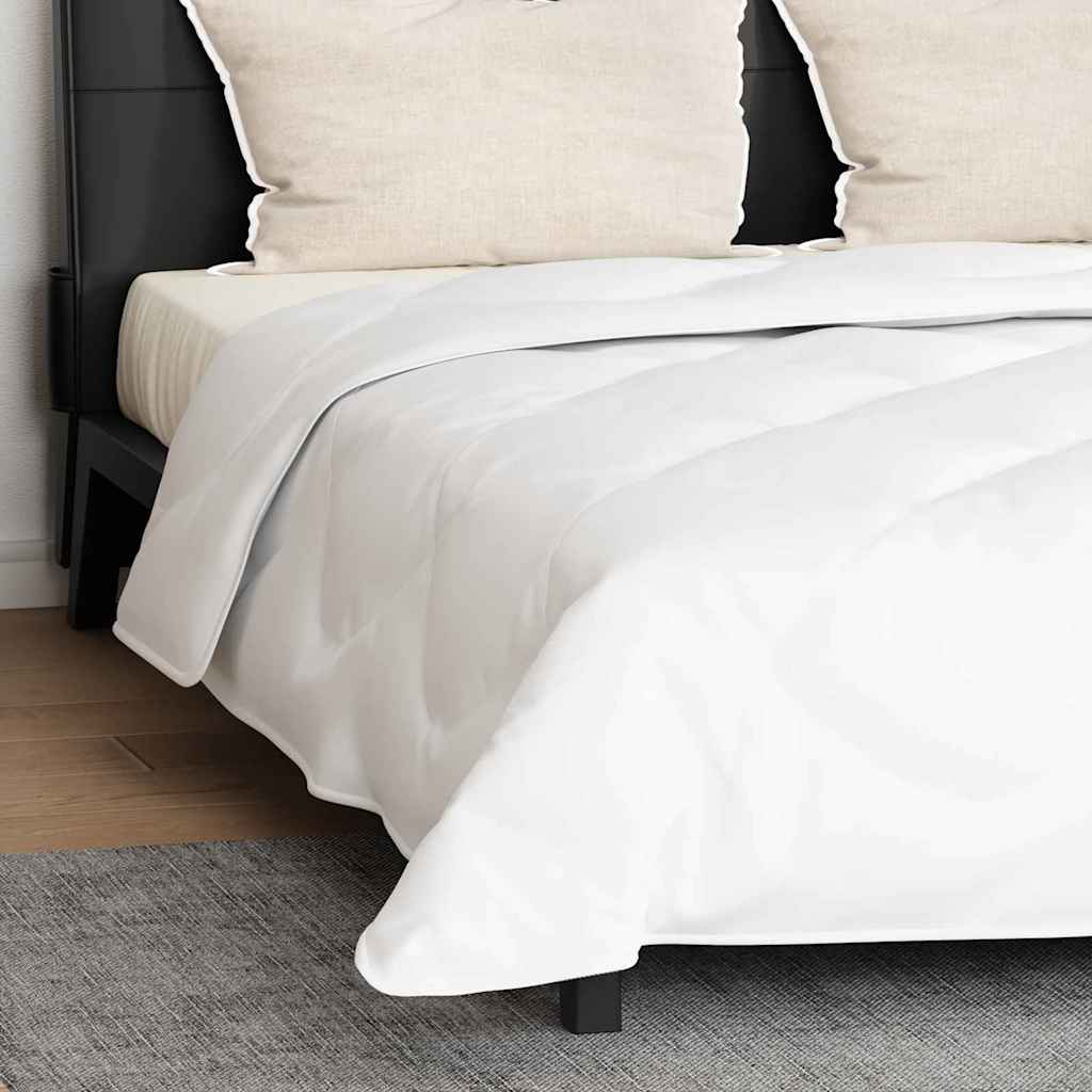 Bettdecke mit Kissen Argyle 3 pcs Weiß 200 x 220 cm Mikrofaser