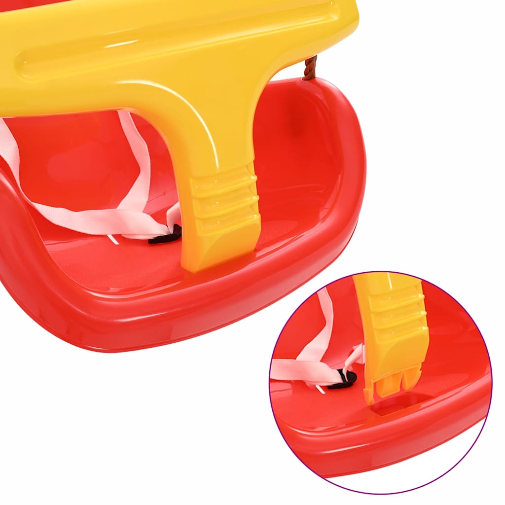 Babyschaukeln 2 pcs Rot 36 x 43 x 42 cm Plastik