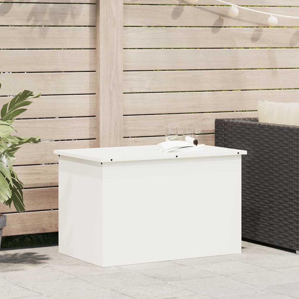 Außenlagerbox Weiß 80 x 50.5 x 50 cm Kaltgewalzter Stahl