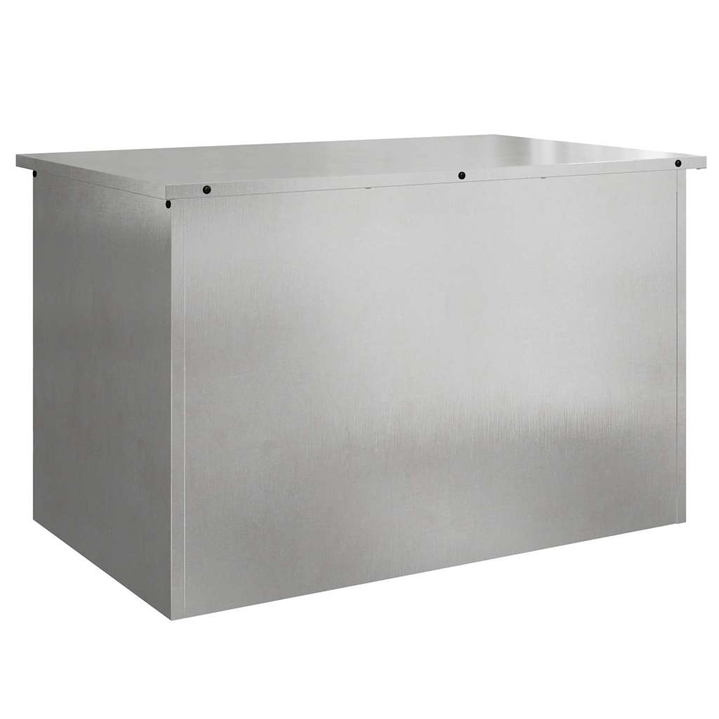 Außenlagerbox mit Speicher Silber 80 x 50.5 x 50 cm Edelstahl