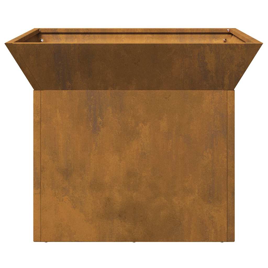 Feuerplatz Rostig 50 x 50 x 40 cm Witterungsbeständiger Stahl