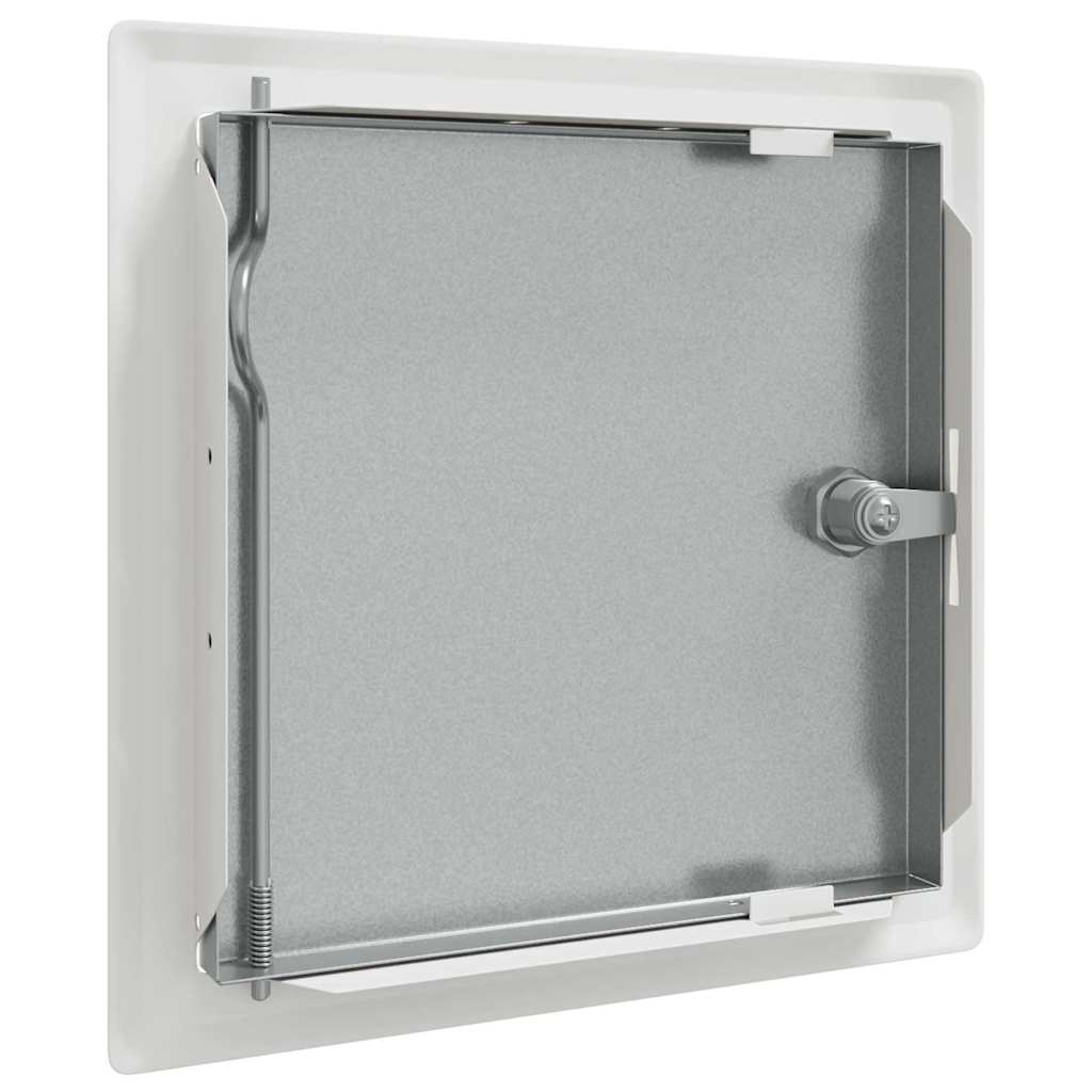 Zugangstür 2 pcs Weiß 20 x 20 cm Stahl