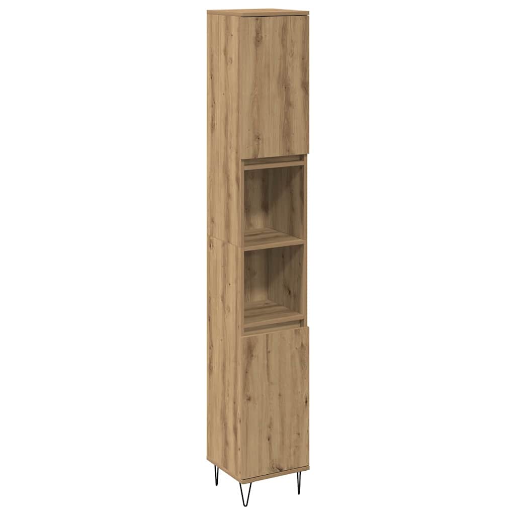 Badezimmer Möbel Set 3 pcs Artisan Eiche 30 x 30 x 180 cm