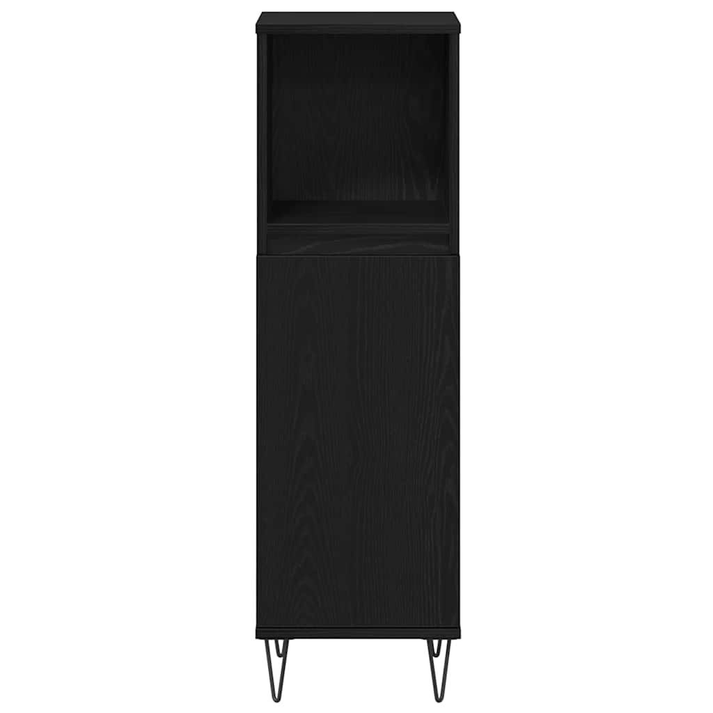Badezimmer Möbel Set 3 pcs Schwarze Eiche 30 x 30 x 180 cm