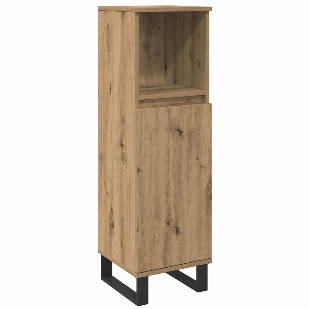 Badezimmermöbel Set 3 pcs Braun 30 x 30 x 180 cm Holzwerkstoff