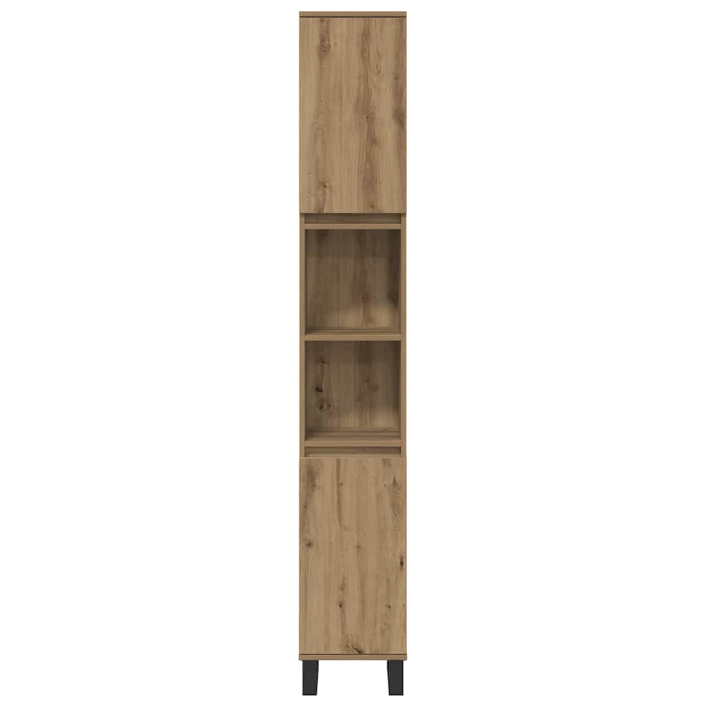 Badezimmermöbel Set 3 pcs Braun 30 x 30 x 180 cm Holzwerkstoff