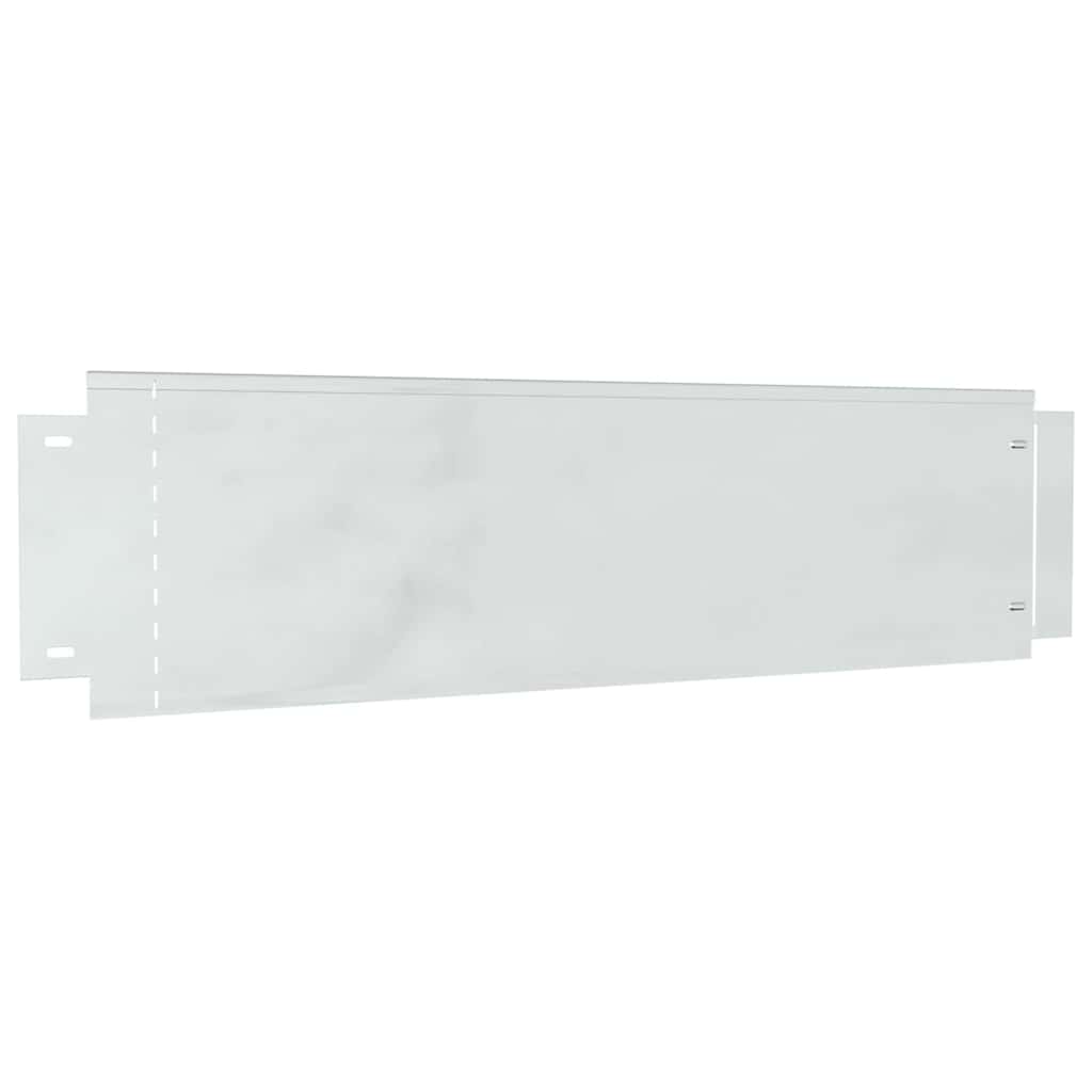 Rasenkanten 10 pcs Silber 100 x 25 cm Verzinkter Stahl