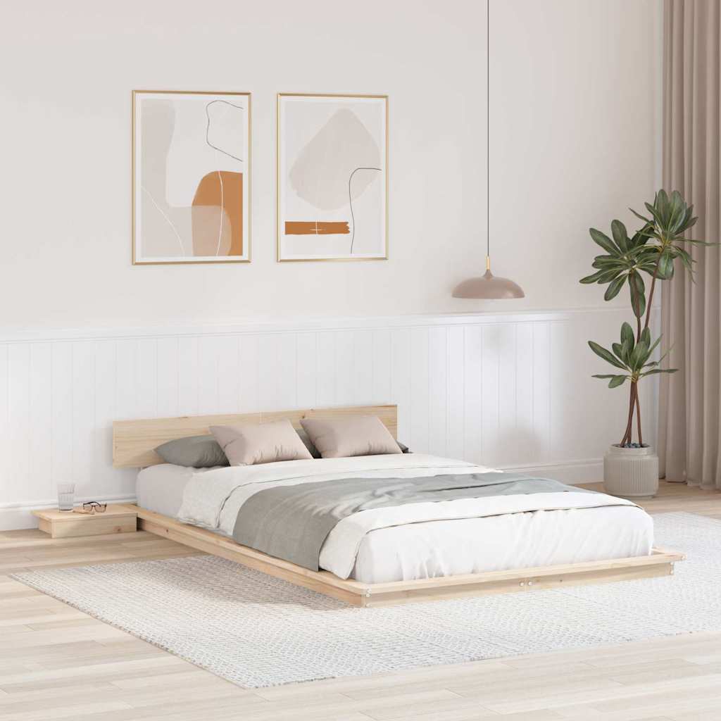 Bettgestell Braun 120 x 190 cm Holz