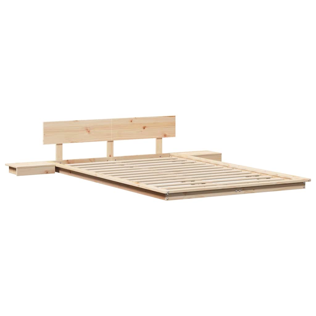 Bettgestell Braun 120 x 190 cm Holz