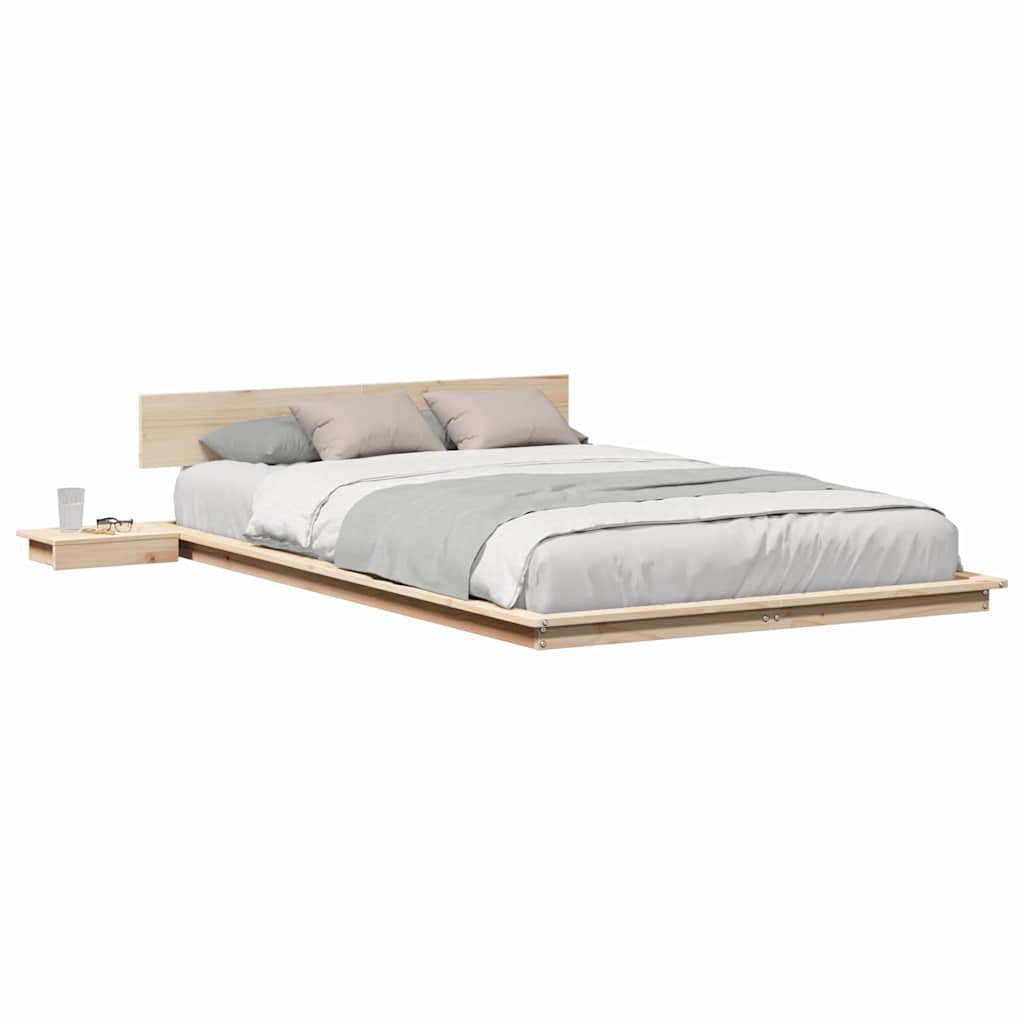 Bettgestell Braun 120 x 190 cm Holz