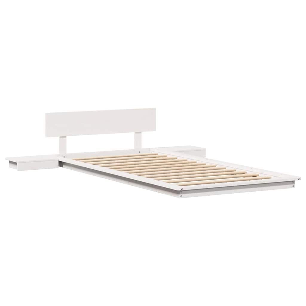 Bettgestell Weiß 100 x 200 cm Holz