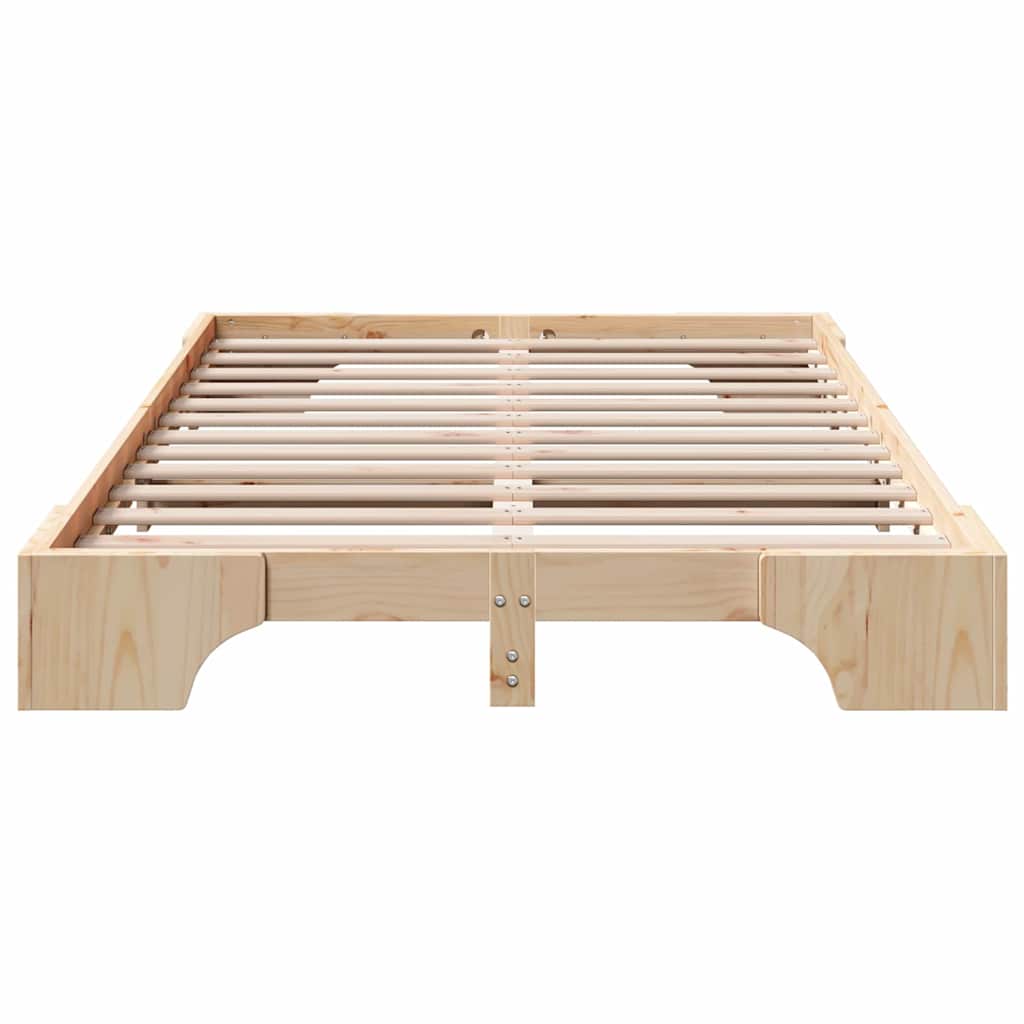 Bettgestell Massives Kiefernholz 197 x 142 x 17 cm