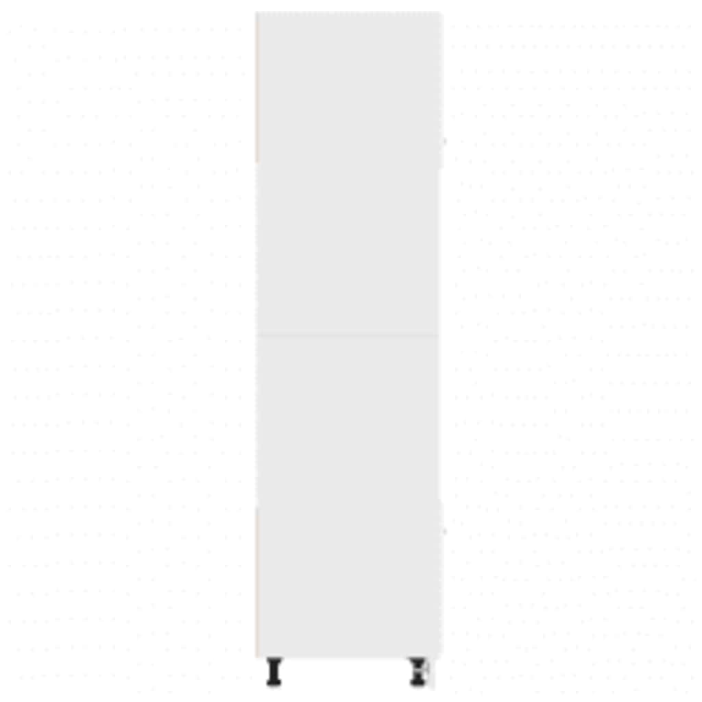 Microwave cabinet Lyon White 60x57x207 cm wood-based material