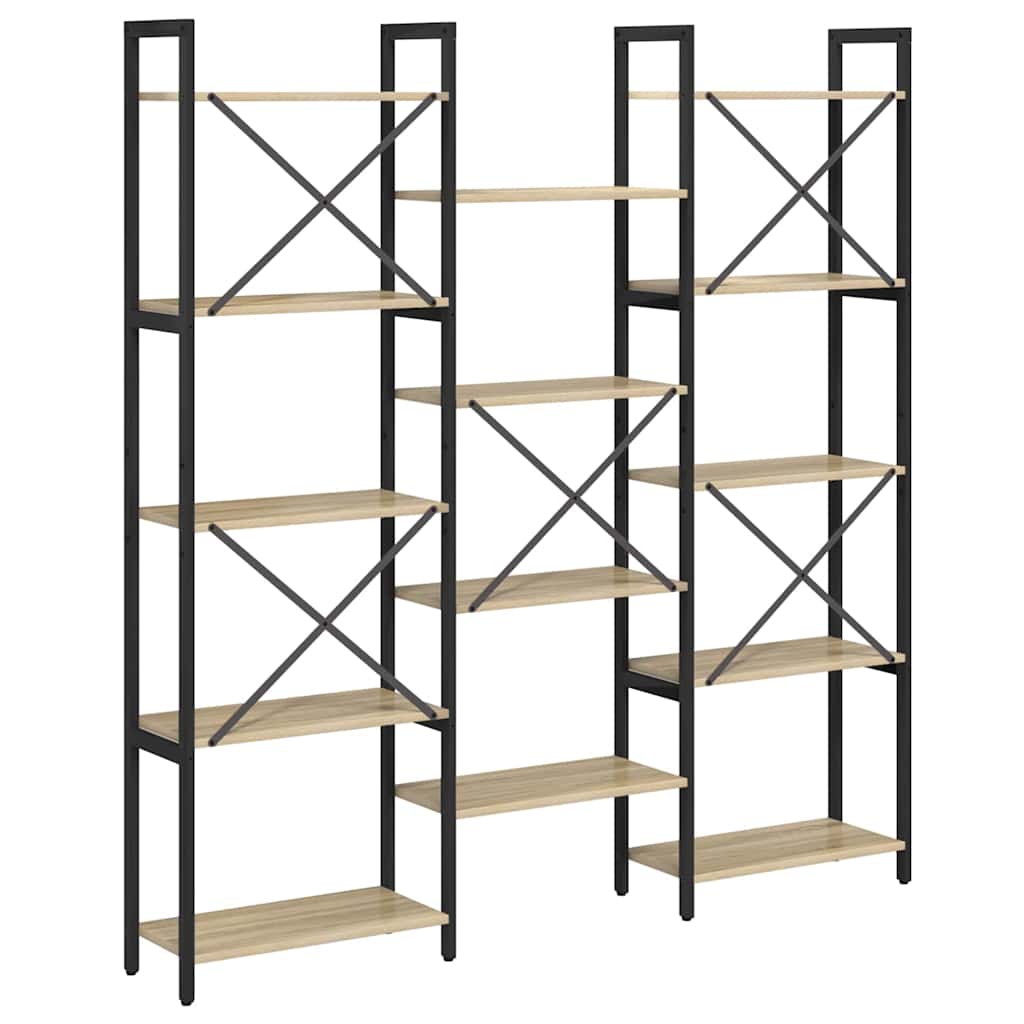 Regal Sonoma Eiche 156 x 25 x 167.5 cm Holzwerkstoff