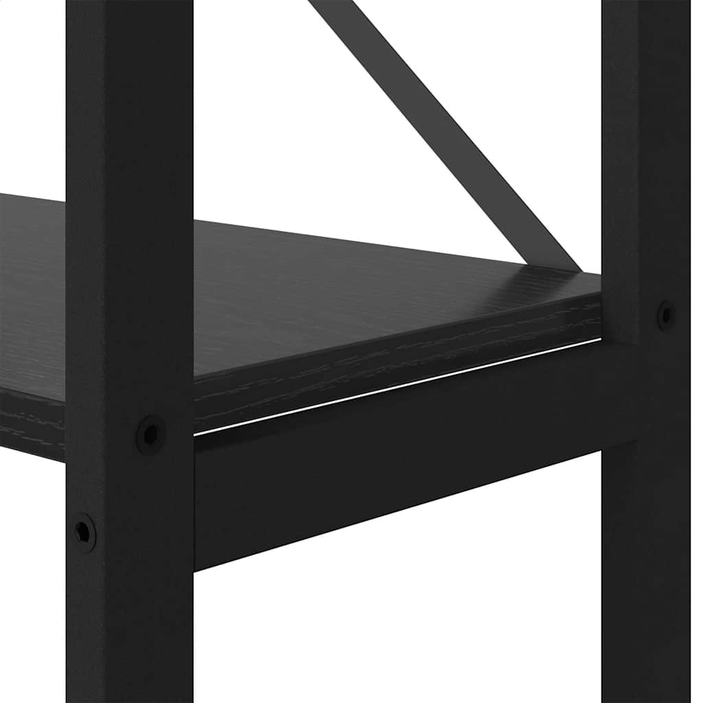 Bücherregal Schwarze Eiche 40 x 30 x 188 cm Holzwerkstoff