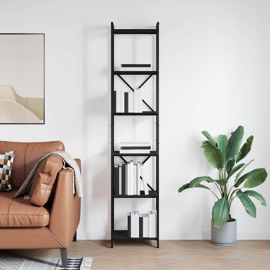 Bücherregal Schwarze Eiche 40 x 30 x 188 cm Holzwerkstoff