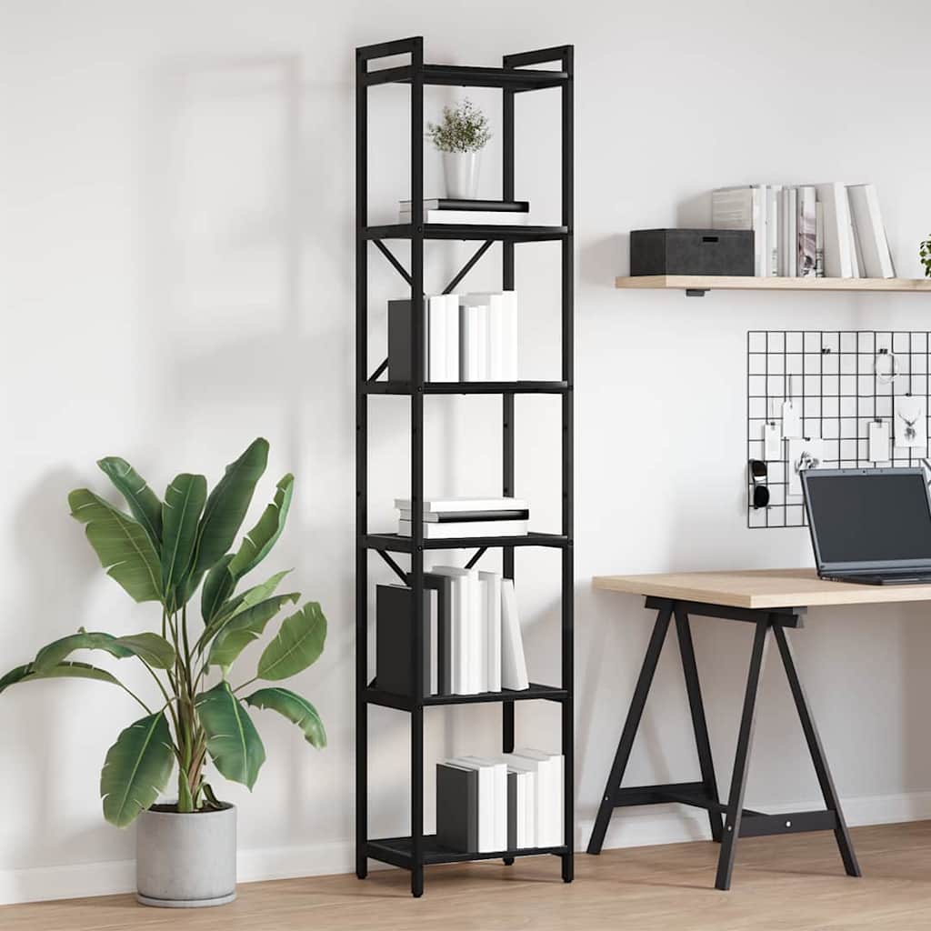Bücherregal Schwarze Eiche 40 x 30 x 188 cm Holzwerkstoff