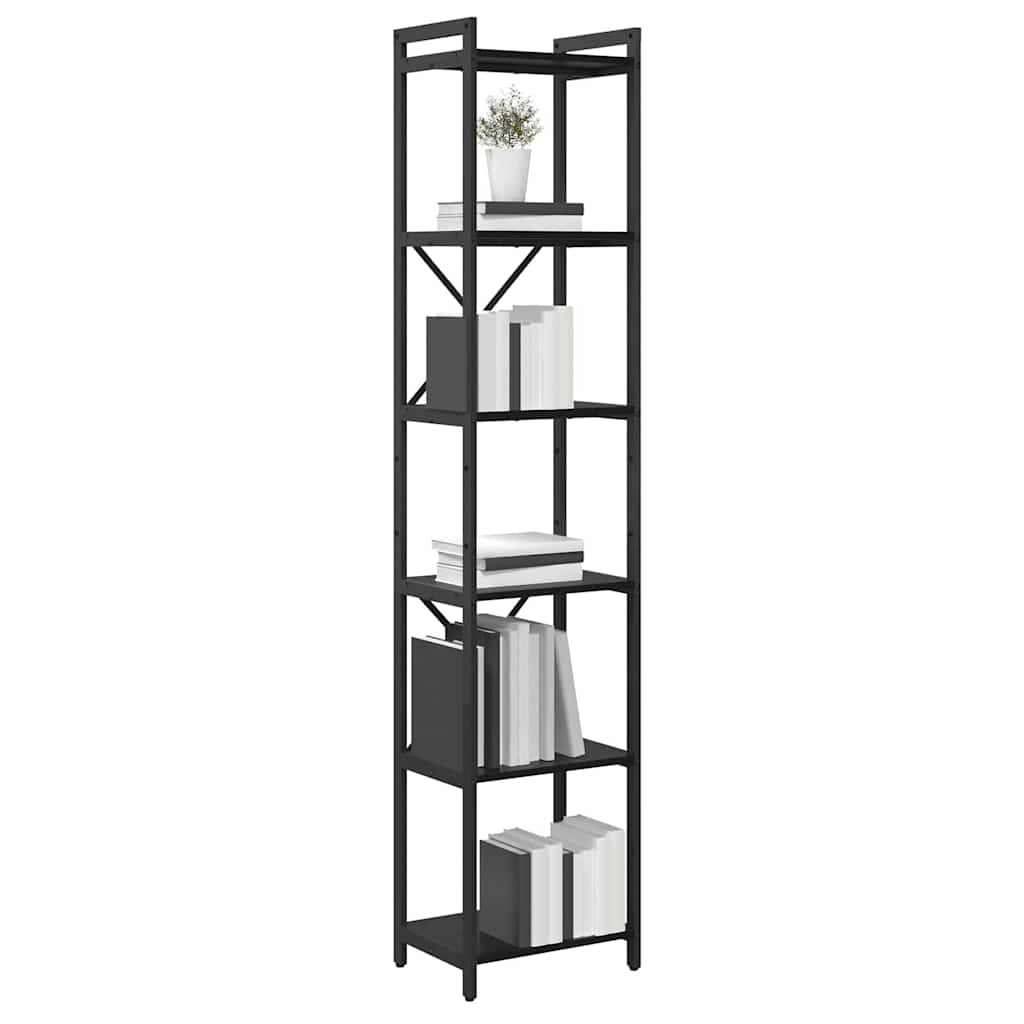 Bücherregal Schwarze Eiche 40 x 30 x 188 cm Holzwerkstoff