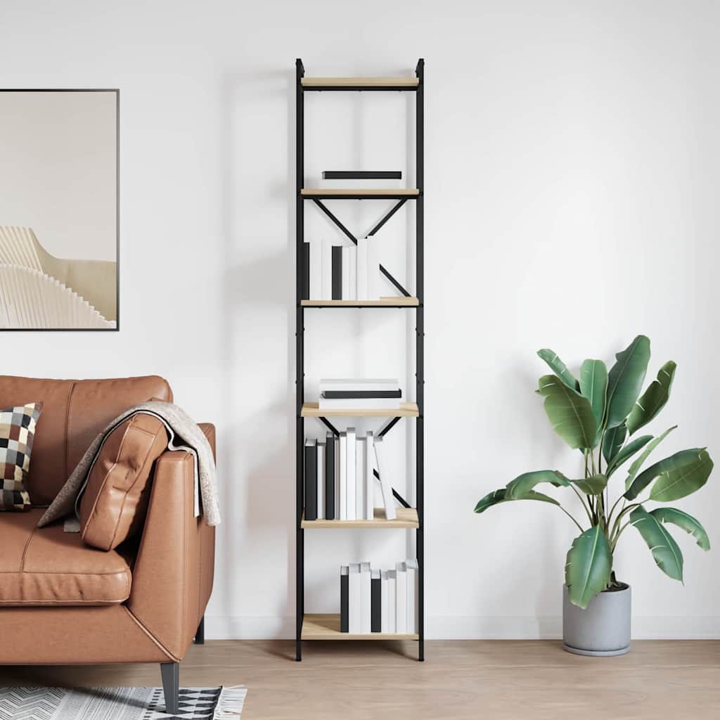 Bücherregal Sonoma Eiche 40 x 30 x 188 cm Holzwerkstoff