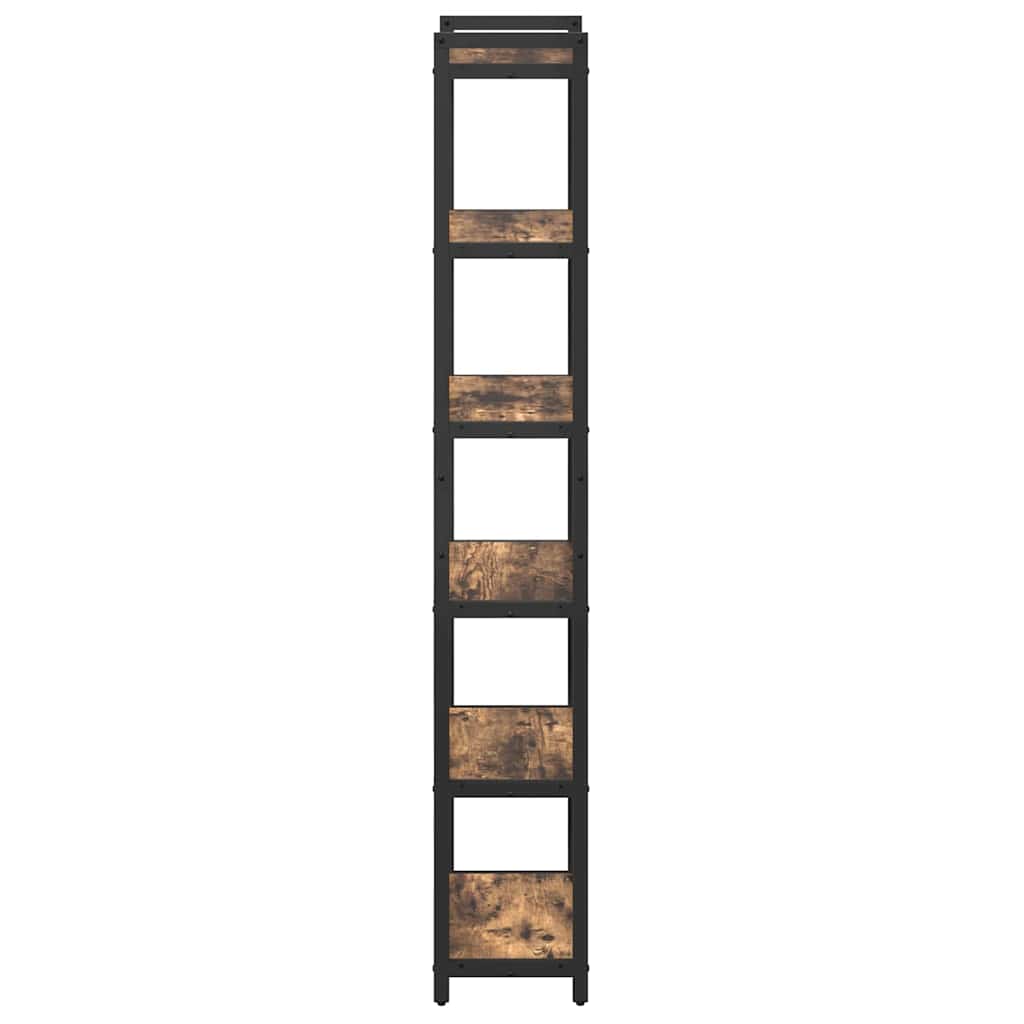Bücherregal Räuchereiche 40 x 30 x 188 cm Holzwerkstoff