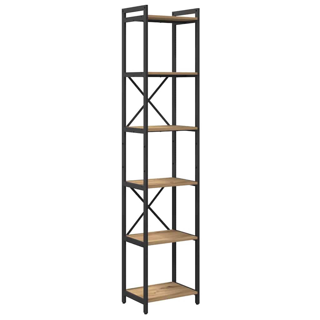 Bücherregal Eiche handwerklich 40 x 30 x 188 cm Holzwerkstoff