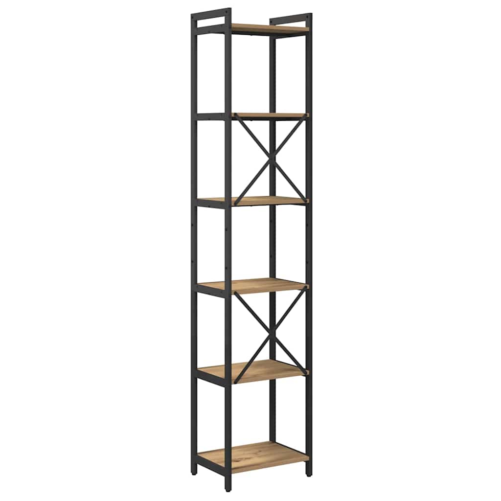 Bücherregal Eiche handwerklich 40 x 30 x 188 cm Holzwerkstoff