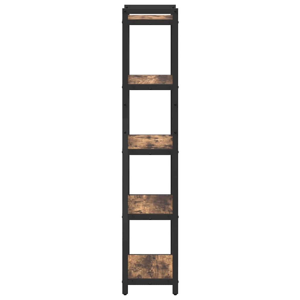 Bücherregal Räuchereiche 40 x 30 x 153 cm Holzwerkstoff