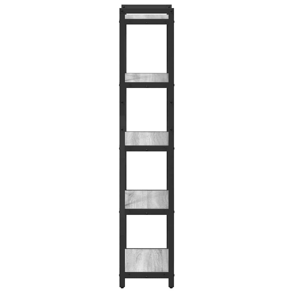 Bücherregal Grau Sonoma 40 x 30 x 153 cm Holzwerkstoff