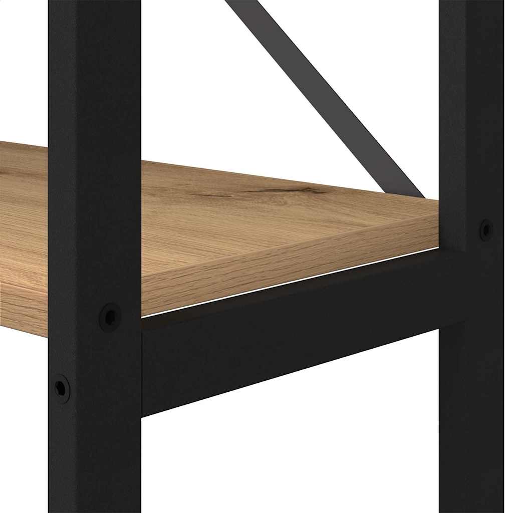 Bücherregal Eiche handwerklich 40 x 30 x 153 cm Holzwerkstoff