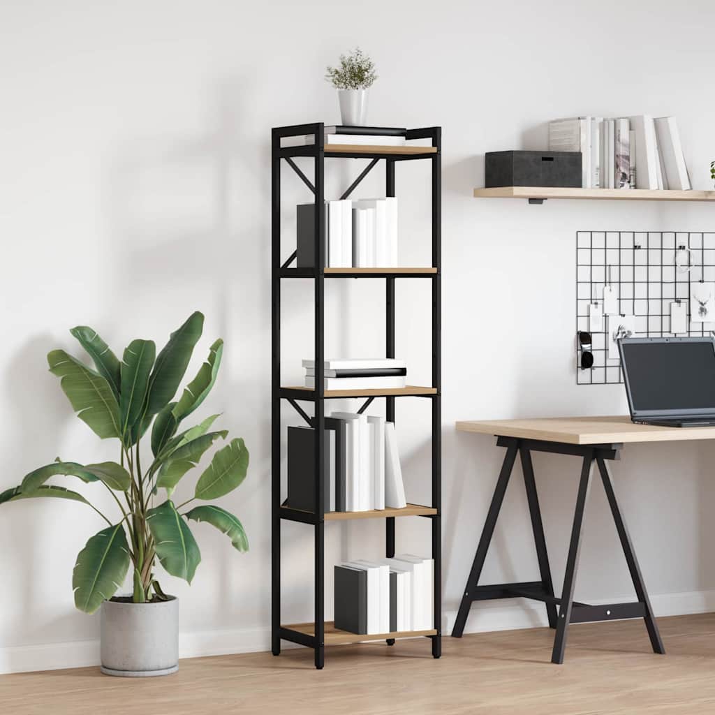 Bücherregal Eiche handwerklich 40 x 30 x 153 cm Holzwerkstoff