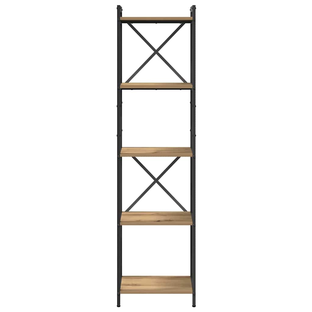 Bücherregal Eiche handwerklich 40 x 30 x 153 cm Holzwerkstoff