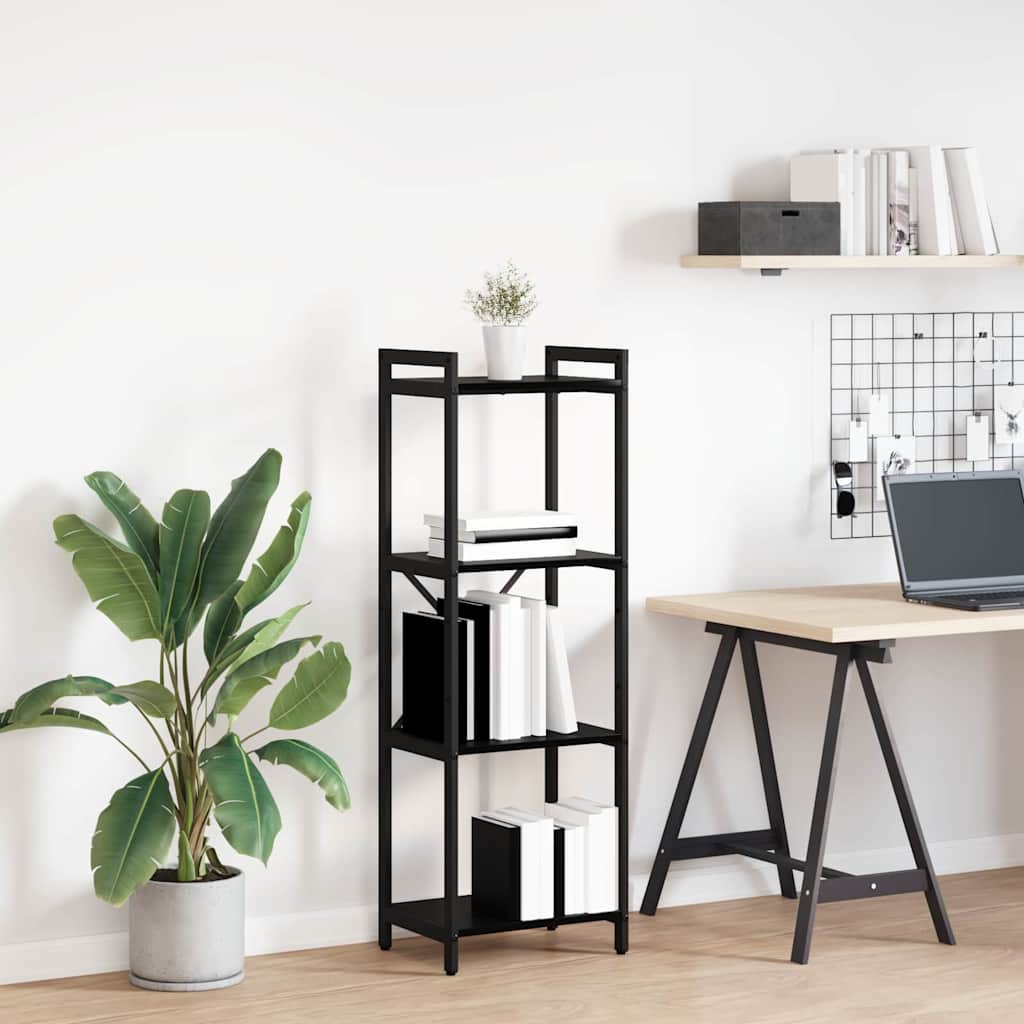 Bücherregal Schwarze Eiche 40 x 30 x 118 cm Holzwerkstoff