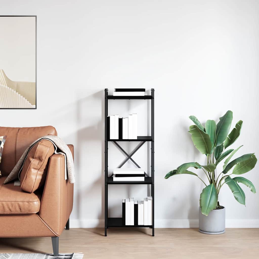 Bücherregal Schwarze Eiche 40 x 30 x 118 cm Holzwerkstoff