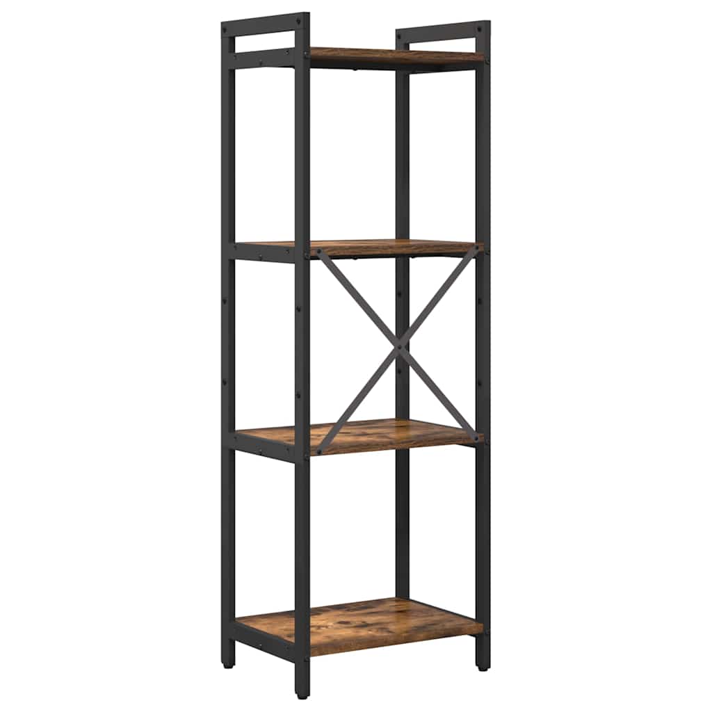 Bücherregal Räuchereiche 40 x 30 x 118 cm Holzwerkstoff