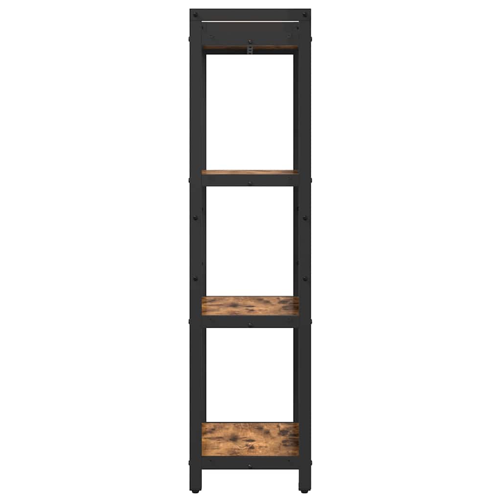 Bücherregal Räuchereiche 40 x 30 x 118 cm Holzwerkstoff