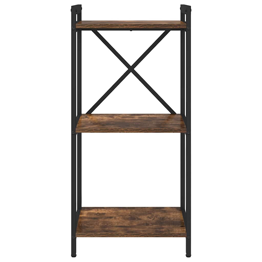 Bücherregal Räuchereiche 40 x 30 x 83 cm Holzwerkstoff