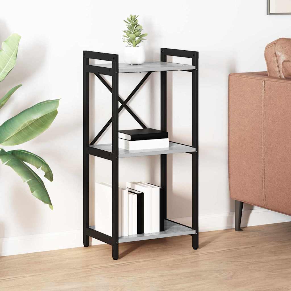 Bücherregal Grau Sonoma 40 x 30 x 83 cm Holzwerkstoff
