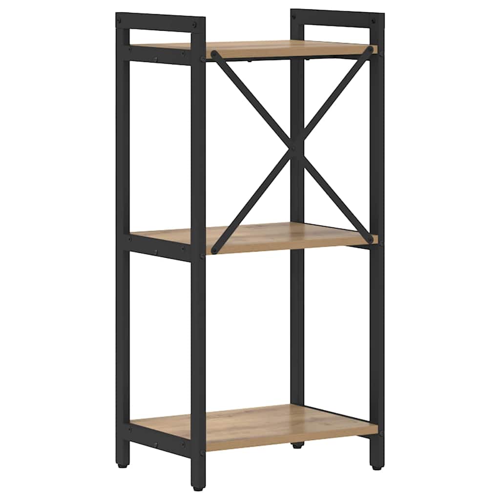 Bücherregal Eiche handwerklich 40 x 30 x 83 cm Holzwerkstoff