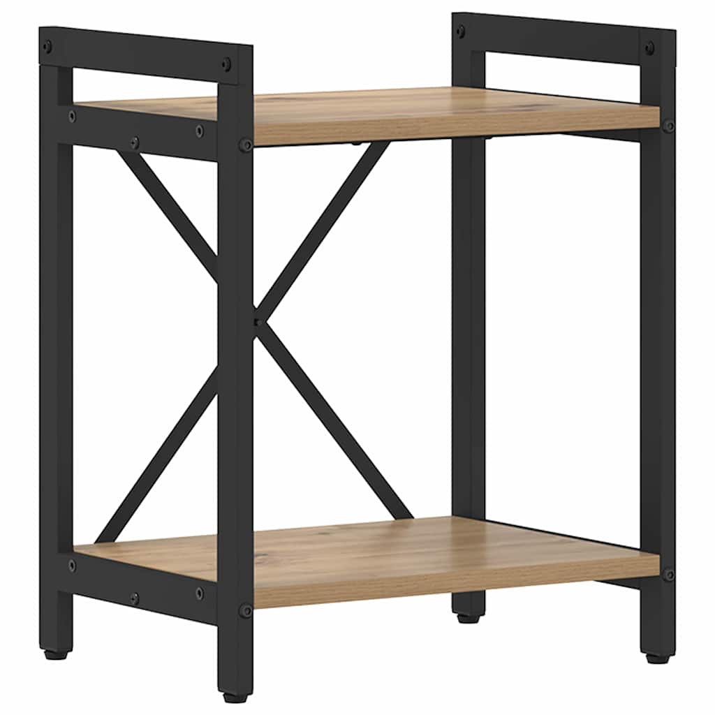 Bücherregal Eiche handwerklich 40 x 30 x 48,5 cm Holzwerkstoff