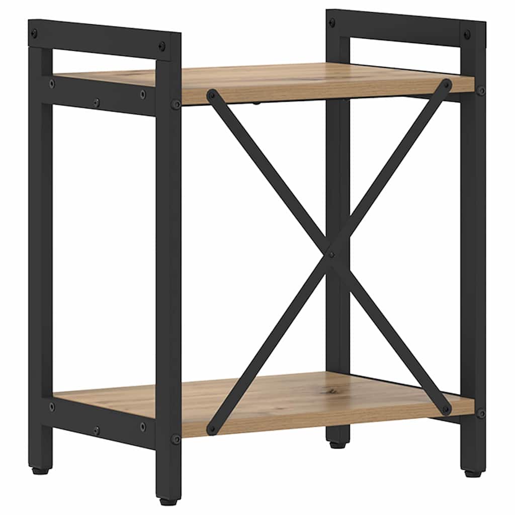 Bücherregal Eiche handwerklich 40 x 30 x 48,5 cm Holzwerkstoff