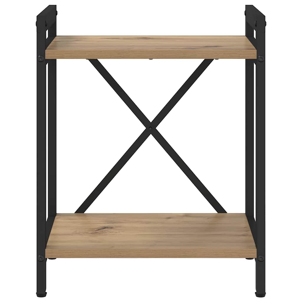 Bücherregal Eiche handwerklich 40 x 30 x 48,5 cm Holzwerkstoff