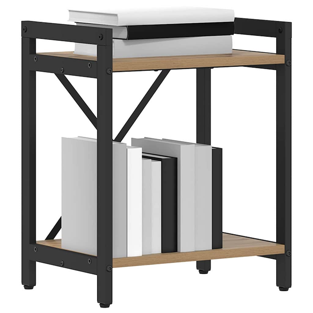 Bücherregal Eiche handwerklich 40 x 30 x 48,5 cm Holzwerkstoff