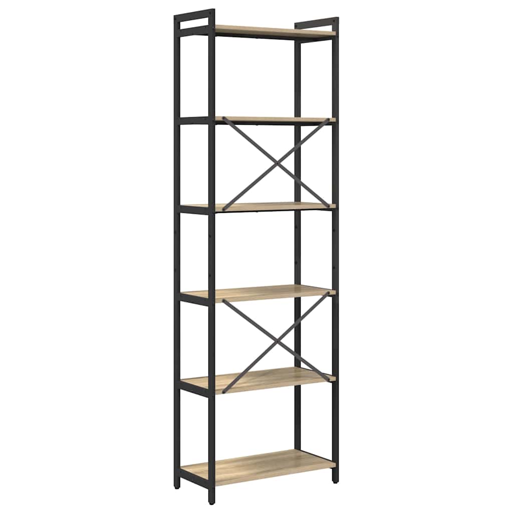 Bücherregal Sonoma Eiche 60 x 30 x 188 cm Holzwerkstoff