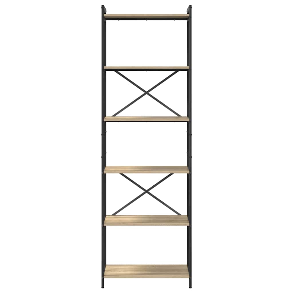Bücherregal Sonoma Eiche 60 x 30 x 188 cm Holzwerkstoff