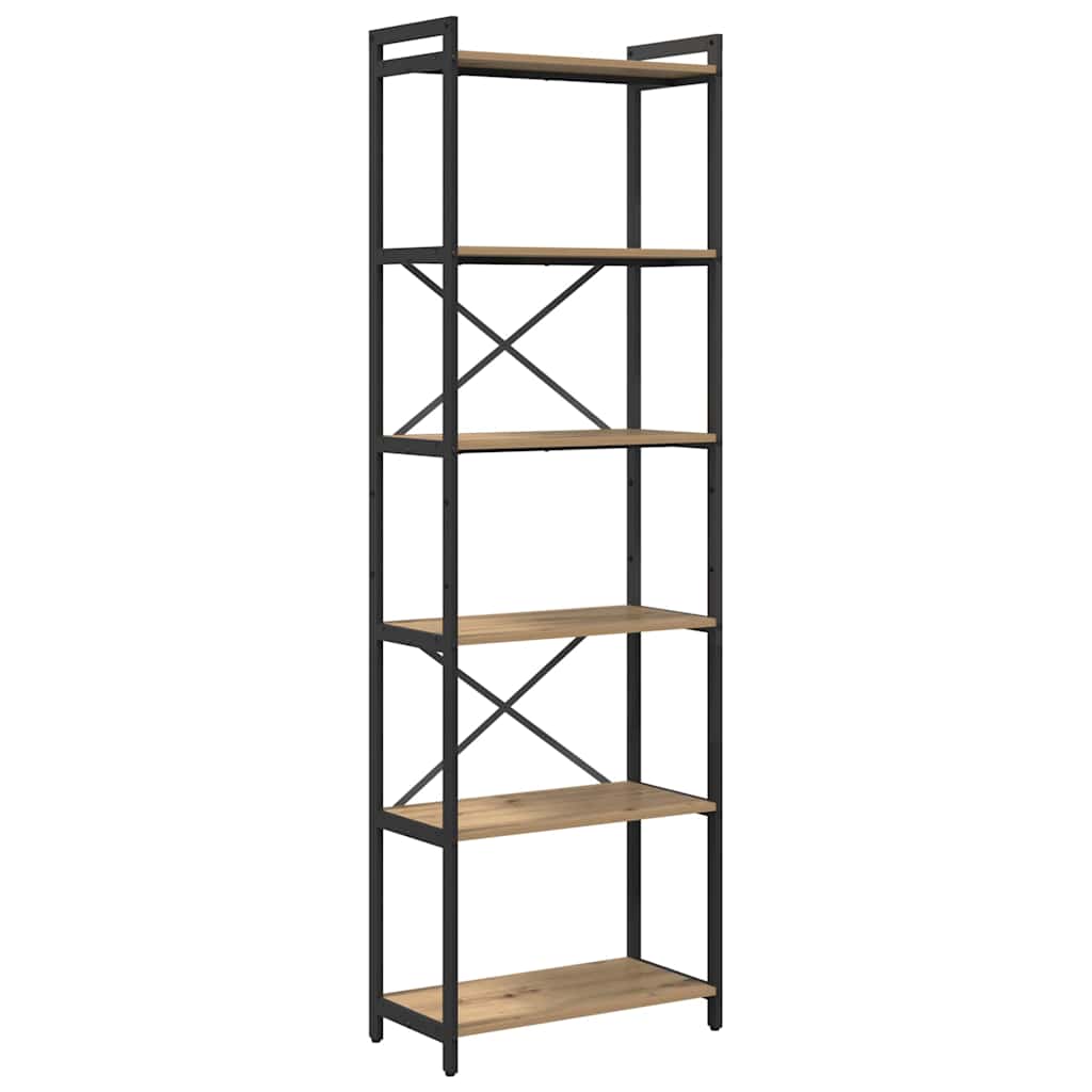 Bücherregal Eiche handwerklich 60 x 30 x 188 cm Holzwerkstoff