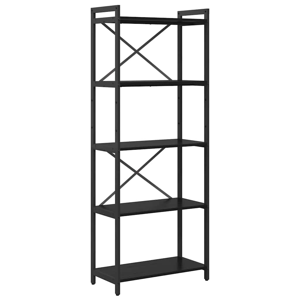 Bücherregal Schwarze Eiche 60 x 30 x 153 cm Holzwerkstoff