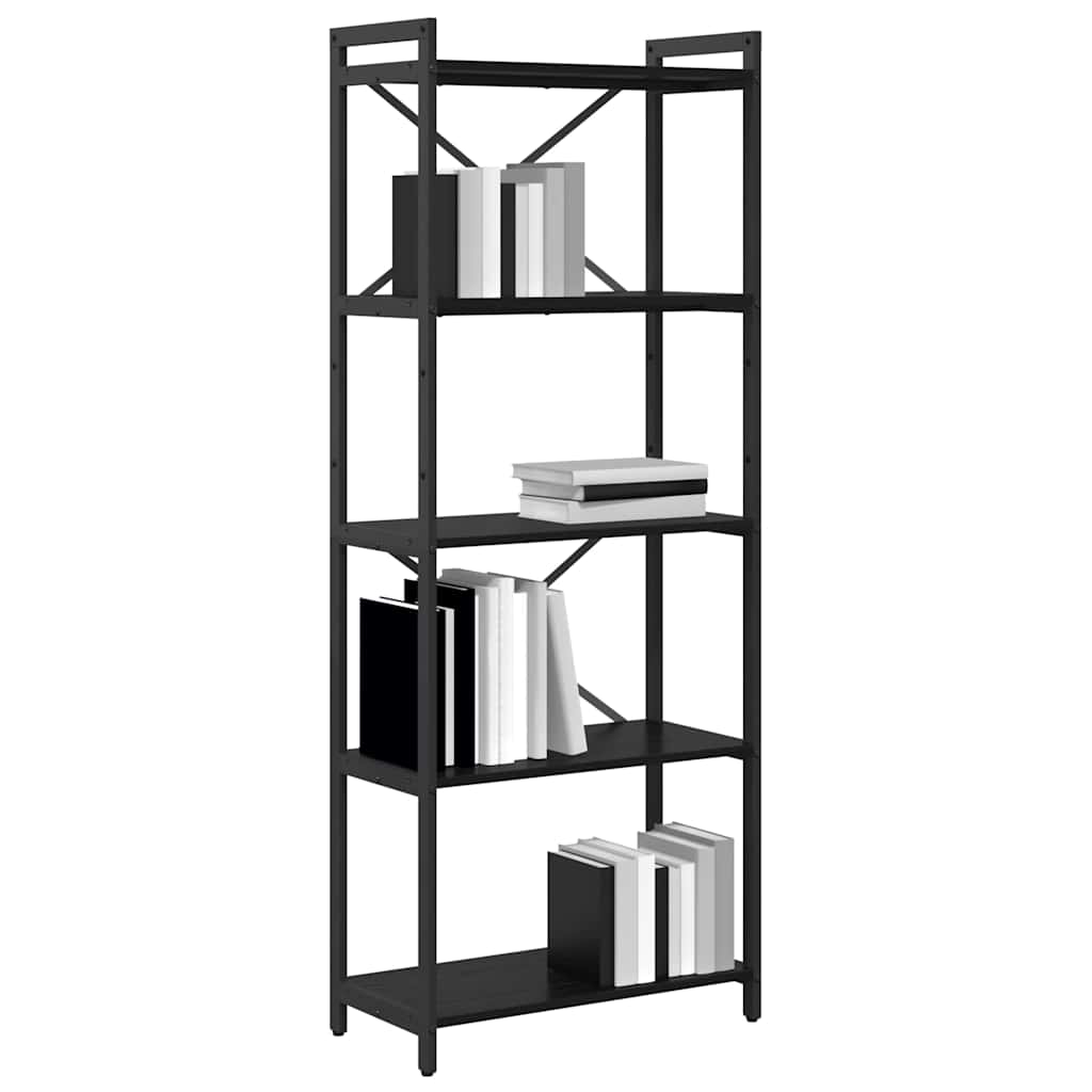 Bücherregal Schwarze Eiche 60 x 30 x 153 cm Holzwerkstoff