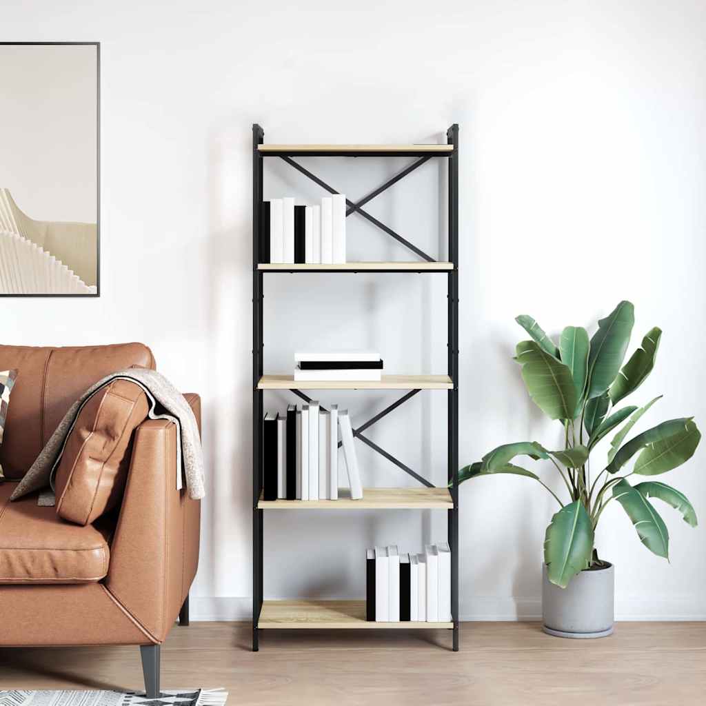 Bücherregal Sonoma Eiche 60 x 30 x 153 cm Holzwerkstoff