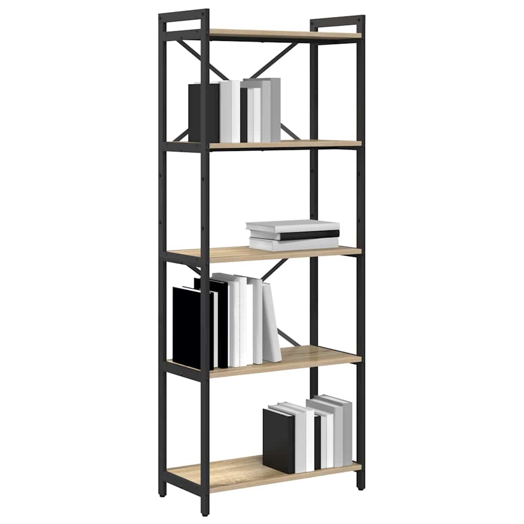 Bücherregal Sonoma Eiche 60 x 30 x 153 cm Holzwerkstoff