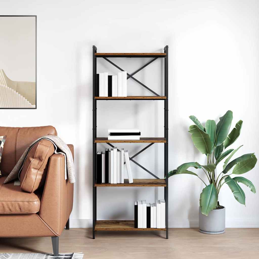 Bücherregal Altholz 60 x 30 x 153 cm Holzwerkstoff